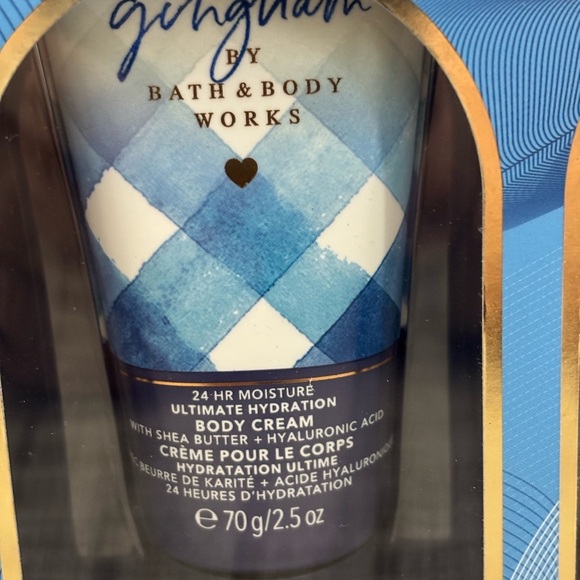 Bath & Body Works Gingham Blue Gift Set In Original packaging. - Picture 5 of 6